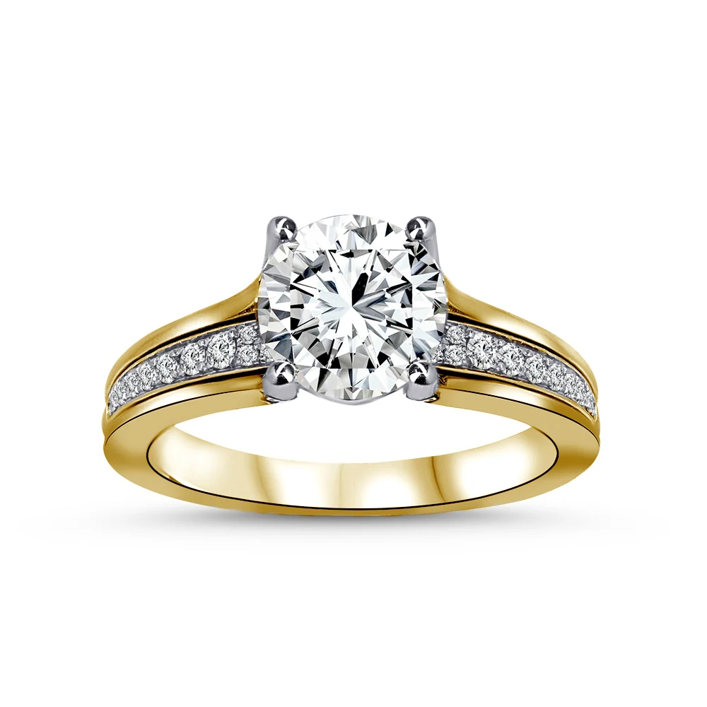 The Channel-Set Ring — Yellow-gold colour