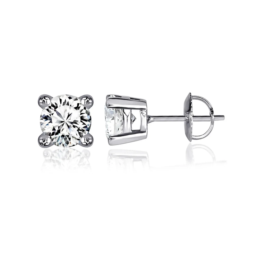 The Diamond Studs — 0.75 ct catalog option · White gold