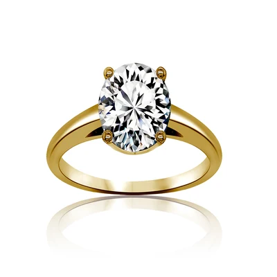 1.00 ct · Yellow gold