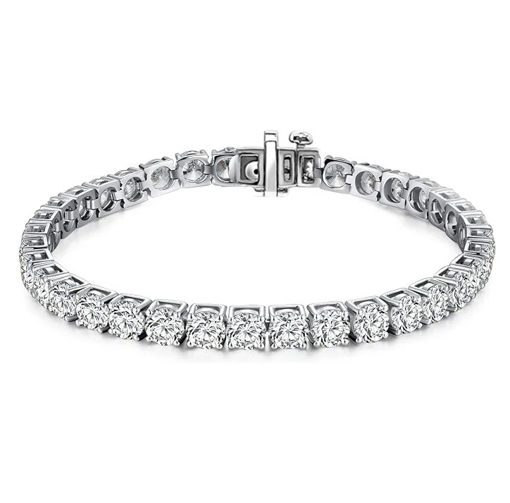 The Tennis Bracelet — White-gold colour